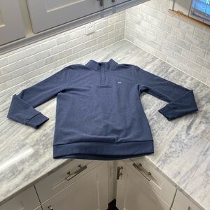 Travis Mathew Men's Navy Zip-Up Sweater